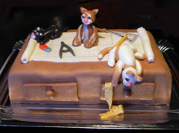 Architekten-Katzen - Arbeitsaufwand: 6 Std.